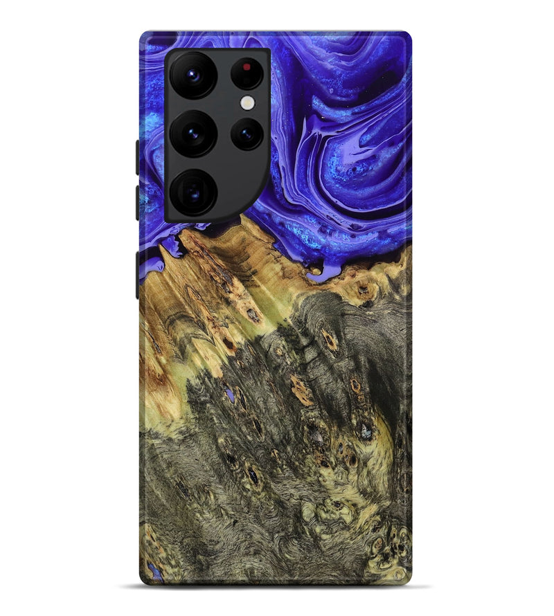 Galaxy S22 Ultra Wood Live Edge Phone Case - Sheyla (Purple, 793452)