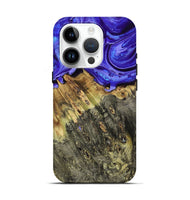 iPhone 15 Pro Wood Live Edge Phone Case - Sheyla (Purple, 793452)
