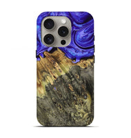 iPhone 16 Pro Wood Live Edge Phone Case - Sheyla (Purple, 793452)