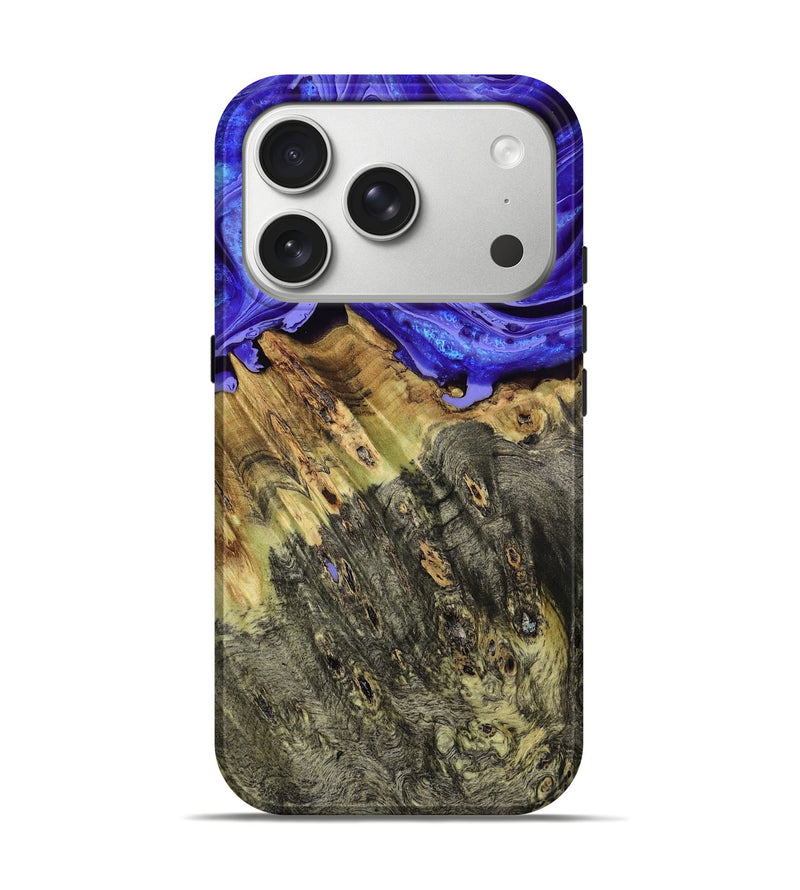 iPhone 17 Pro Wood Live Edge Phone Case - Sheyla (Purple, 793452)