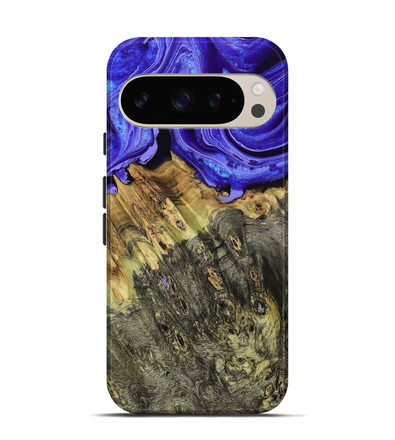 Pixel 9 Pro Wood Live Edge Phone Case - Sheyla (Purple, 793452)
