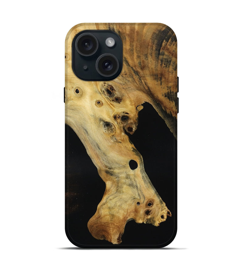 iPhone 15 Wood Live Edge Phone Case - Julio (Wood Burl, 793474)