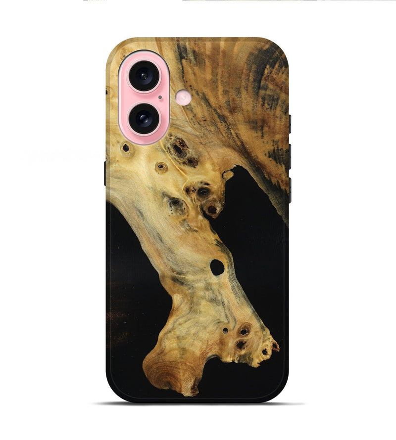 iPhone 16 Wood Live Edge Phone Case - Julio (Wood Burl, 793474)