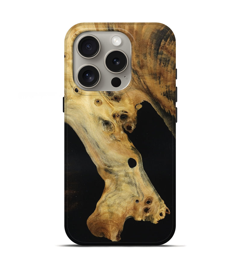 iPhone 16 Pro Wood Live Edge Phone Case - Julio (Wood Burl, 793474)