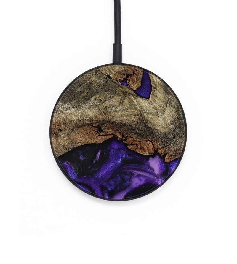 Circle Wood Wireless Charger - Magnus (Purple, 793483)