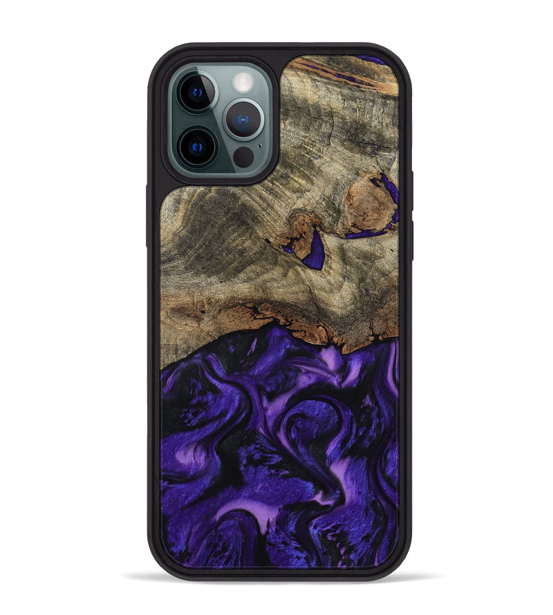 iPhone 12 Pro Max Wood Phone Case - Magnus (Purple, 793483)