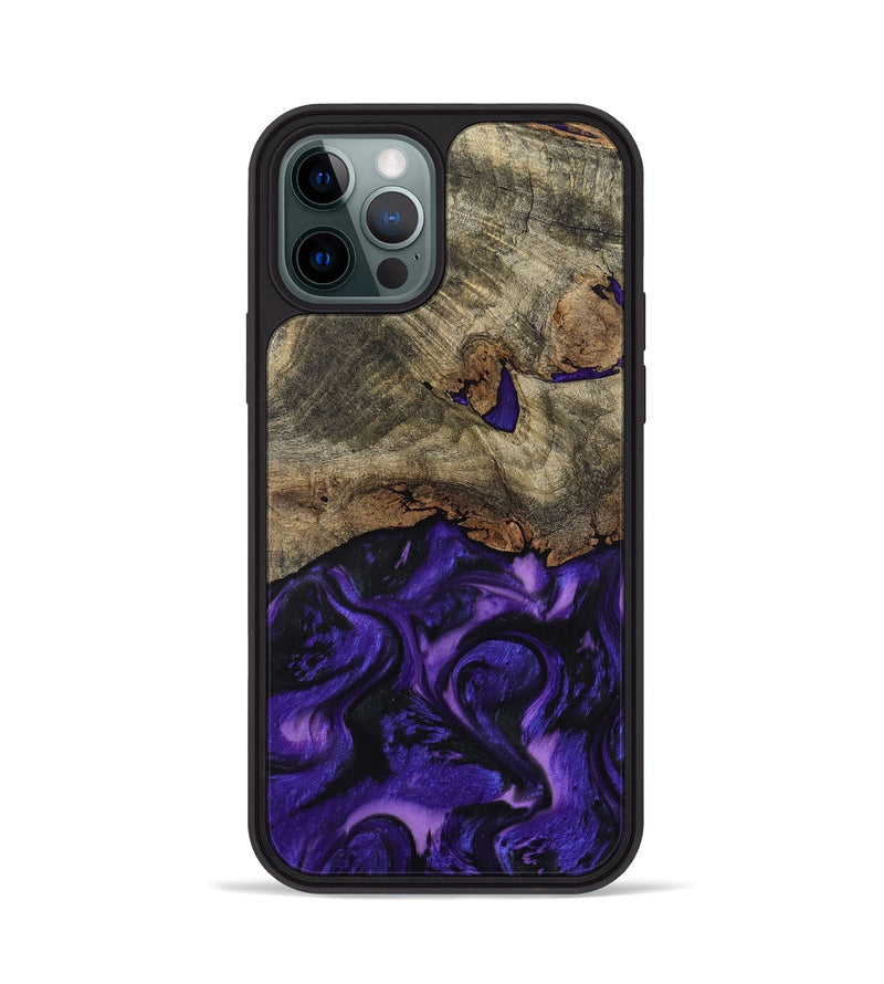 iPhone 12 Pro Wood Phone Case - Magnus (Purple, 793483)