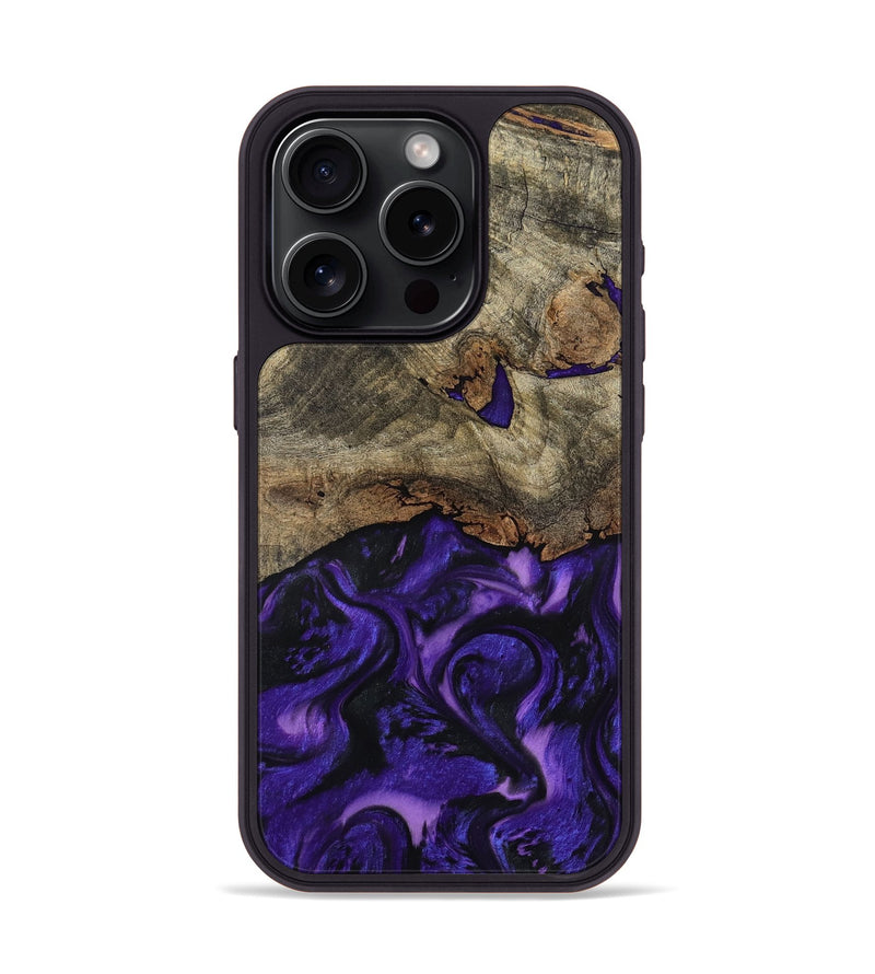 iPhone 15 Pro Wood Phone Case - Magnus (Purple, 793483)