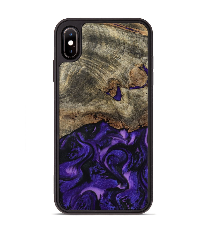 iPhone Xs Max Wood Phone Case - Magnus (Purple, 793483)