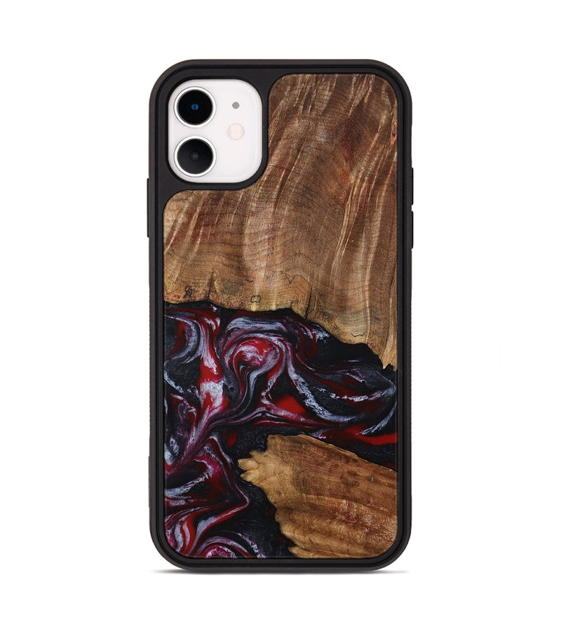 iPhone 11 Wood Phone Case - Dior (Red, 793484)