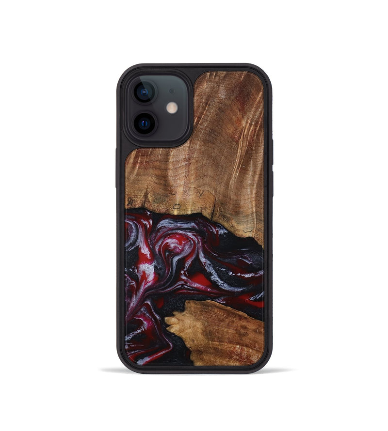 iPhone 12 mini Wood Phone Case - Dior (Red, 793484)
