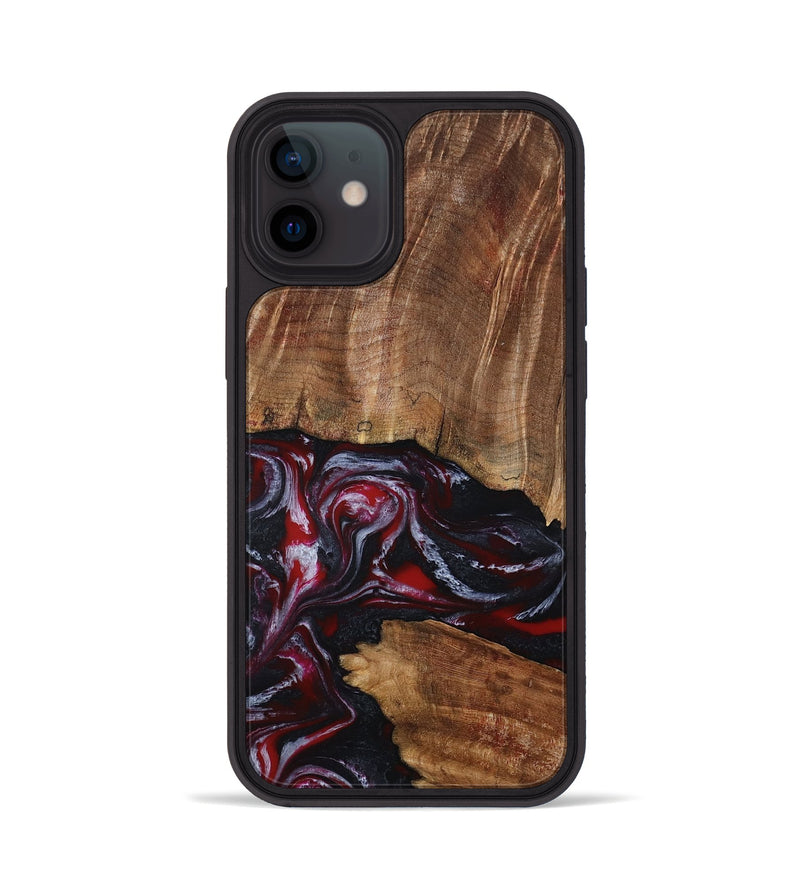 iPhone 12 Wood Phone Case - Dior (Red, 793484)