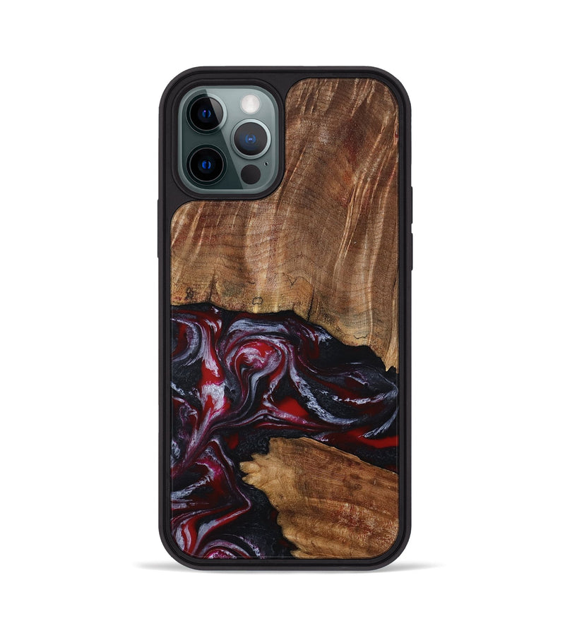 iPhone 12 Pro Wood Phone Case - Dior (Red, 793484)