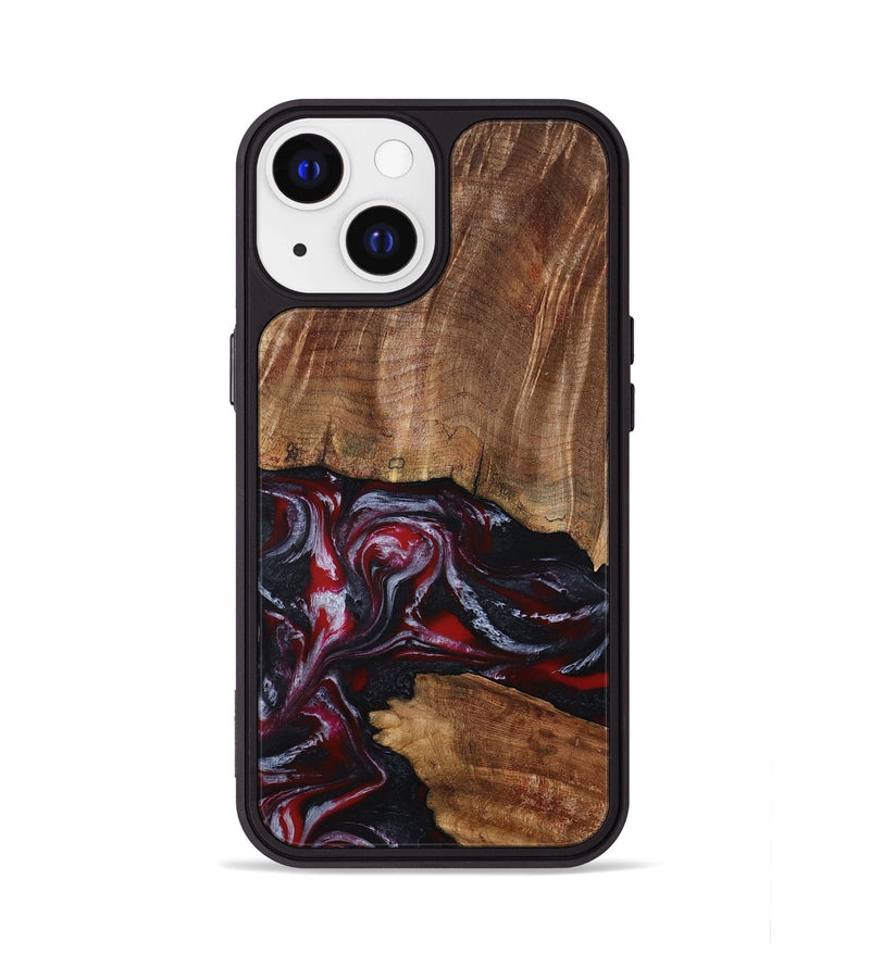 iPhone 13 Wood Phone Case - Dior (Red, 793484)