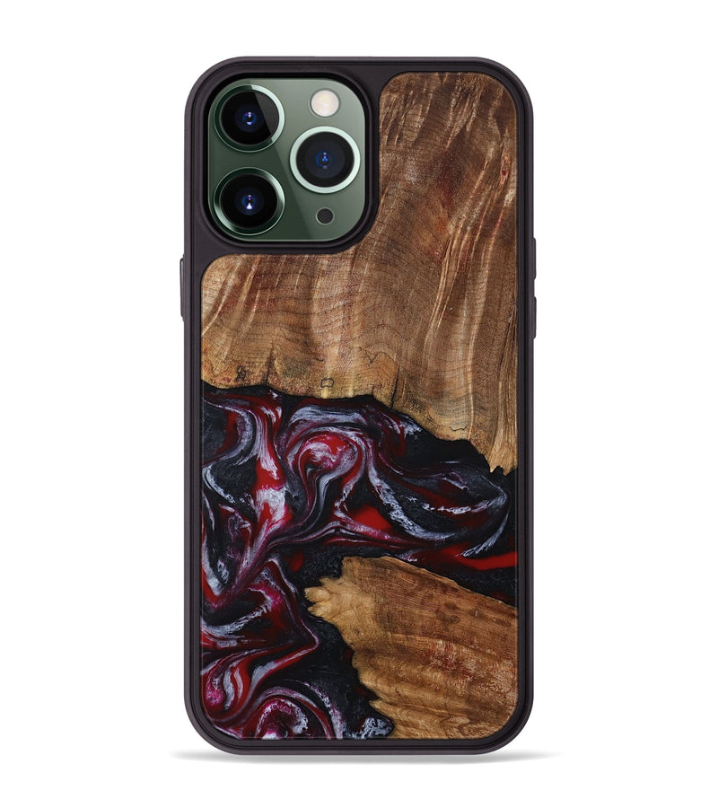 iPhone 13 Pro Max Wood Phone Case - Dior (Red, 793484)