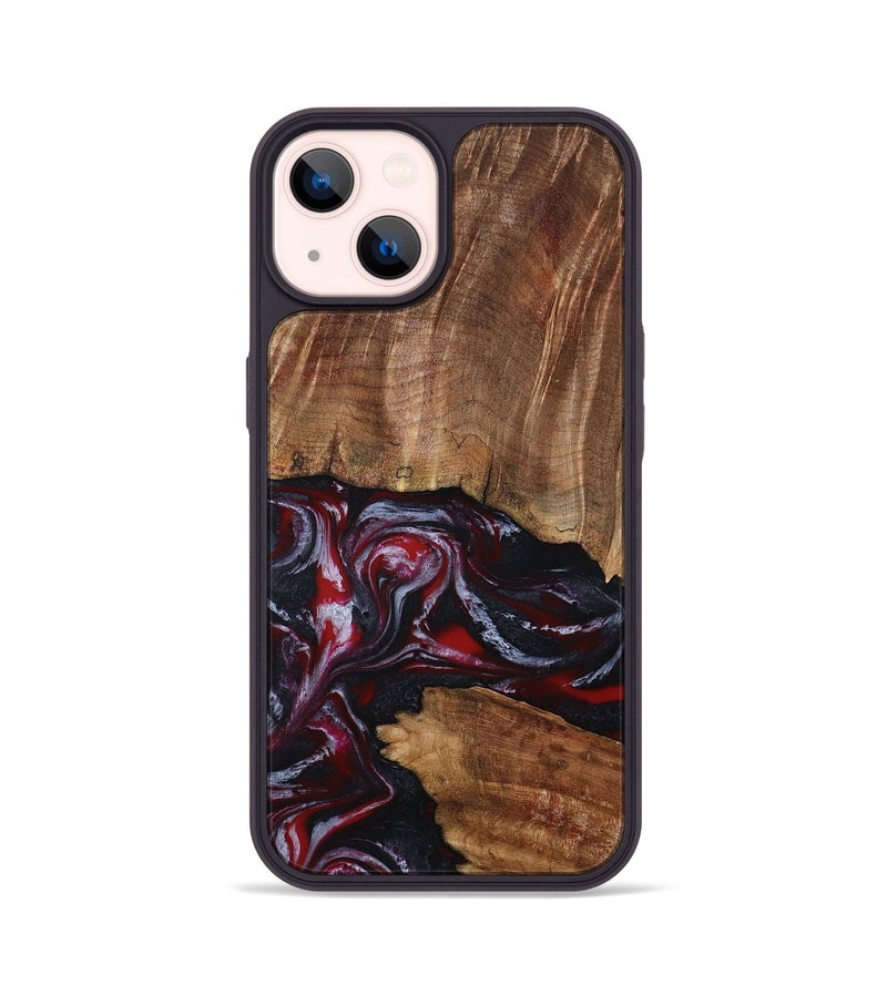 iPhone 14 Wood Phone Case - Dior (Red, 793484)