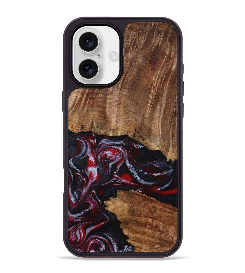 iPhone 16 Plus Wood Phone Case - Dior (Red, 793484)