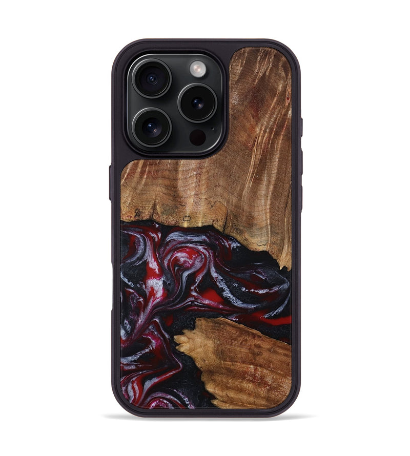 iPhone 16 Pro Wood Phone Case - Dior (Red, 793484)