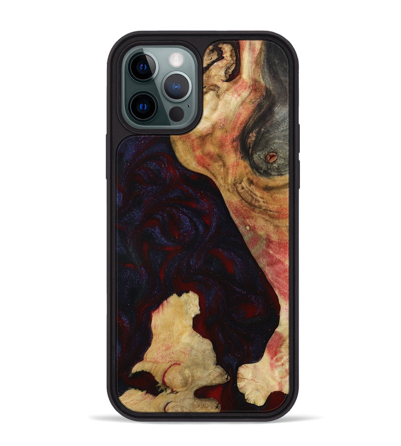 iPhone 12 Pro Max Wood Phone Case - Caleigh (Red, 793485)