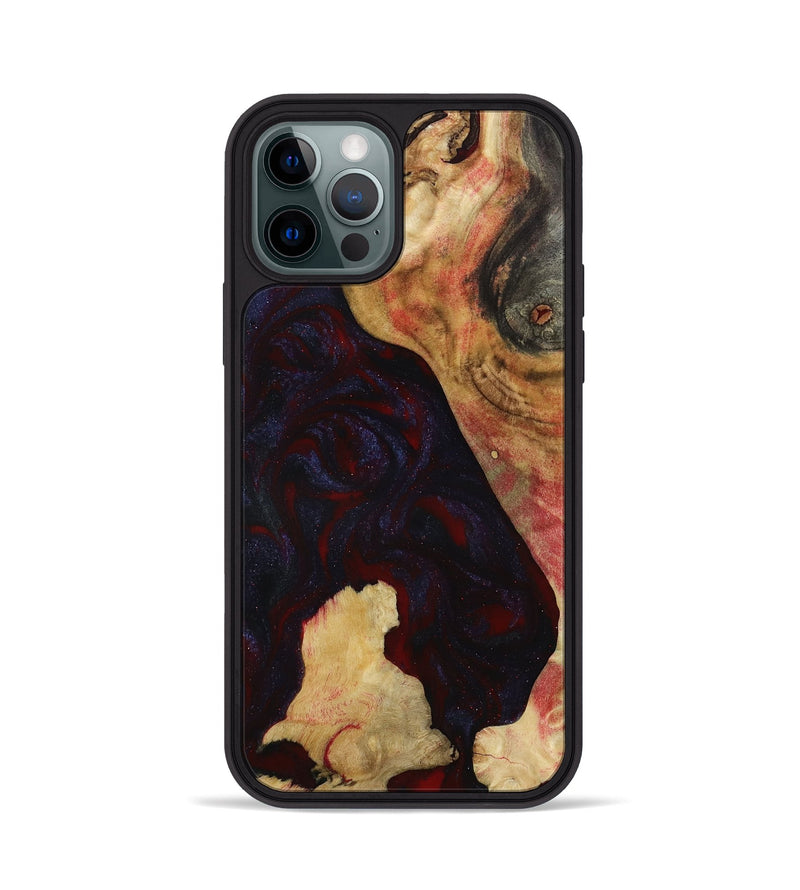 iPhone 12 Pro Wood Phone Case - Caleigh (Red, 793485)