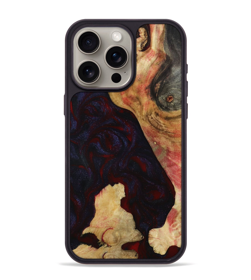iPhone 15 Pro Max Wood Phone Case - Caleigh (Red, 793485)