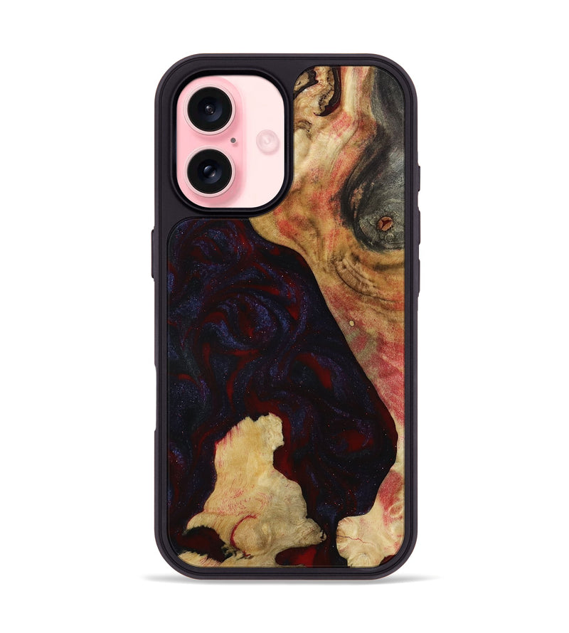 iPhone 16 Wood Phone Case - Caleigh (Red, 793485)