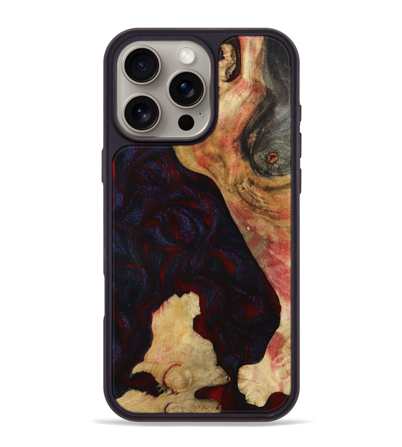 iPhone 16 Pro Max Wood Phone Case - Caleigh (Red, 793485)