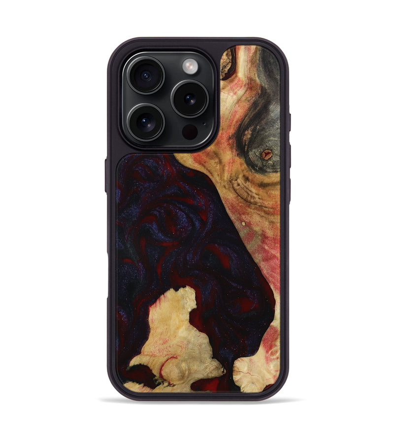 iPhone 16 Pro Wood Phone Case - Caleigh (Red, 793485)