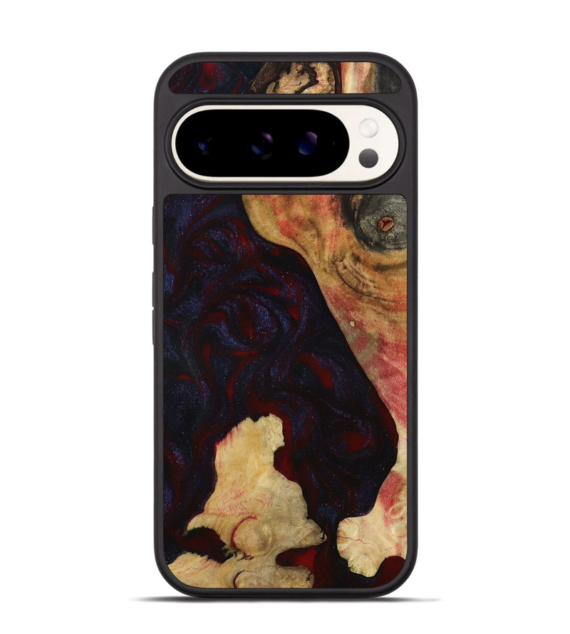Pixel 9 Pro Wood Phone Case - Caleigh (Red, 793485)