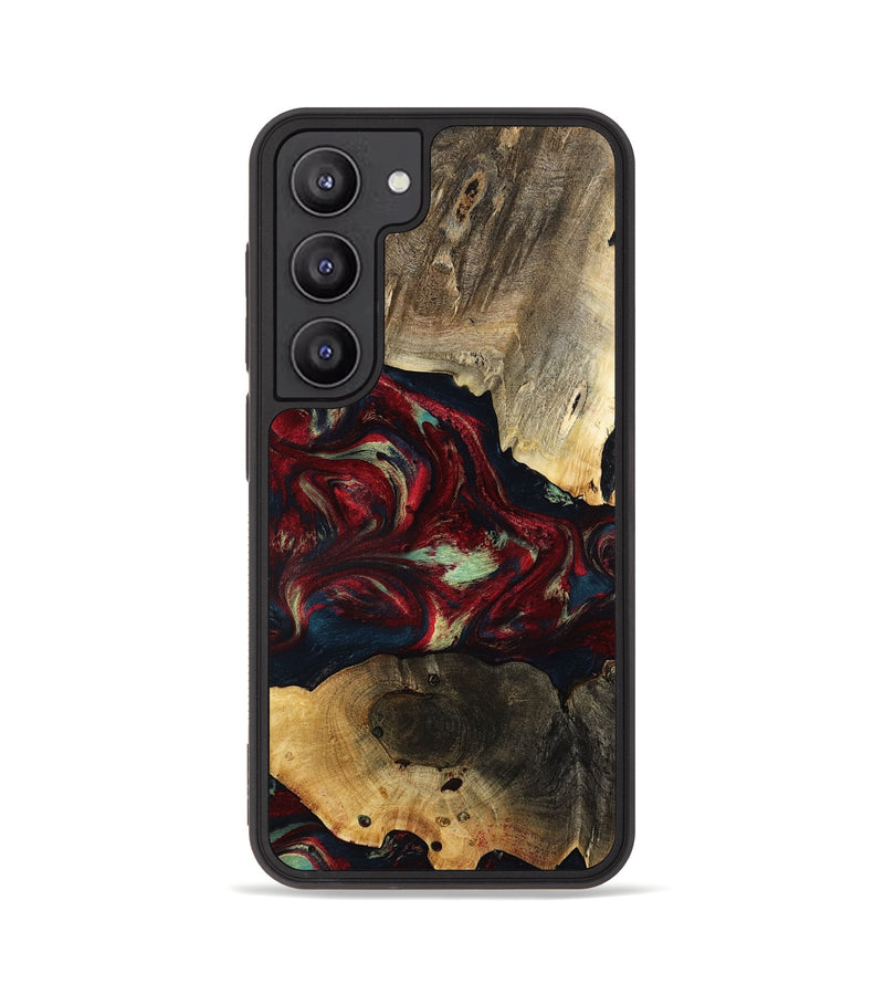 Galaxy S23 Wood Phone Case - Jailene (Red, 793487)