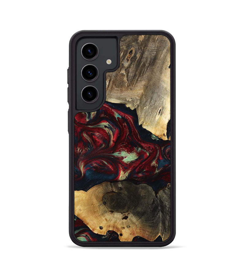 Galaxy S24 Wood Phone Case - Jailene (Red, 793487)