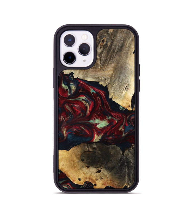 iPhone 11 Pro Wood Phone Case - Jailene (Red, 793487)