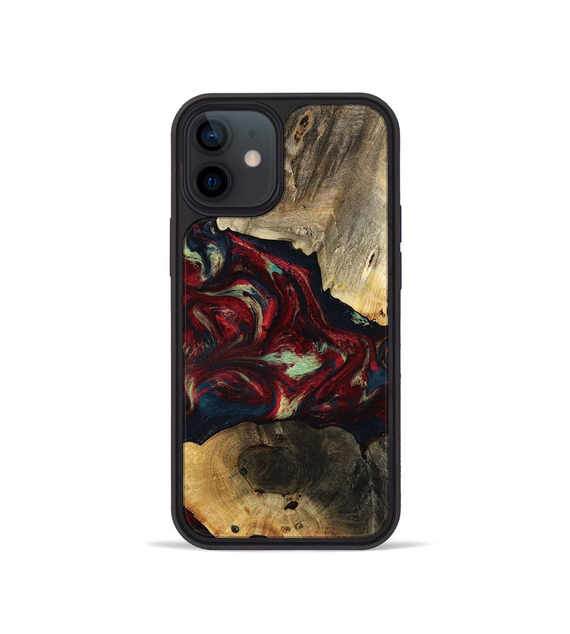 iPhone 12 mini Wood Phone Case - Jailene (Red, 793487)