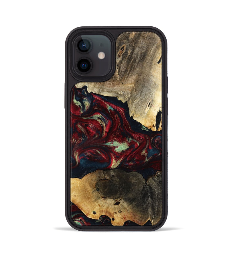iPhone 12 Wood Phone Case - Jailene (Red, 793487)