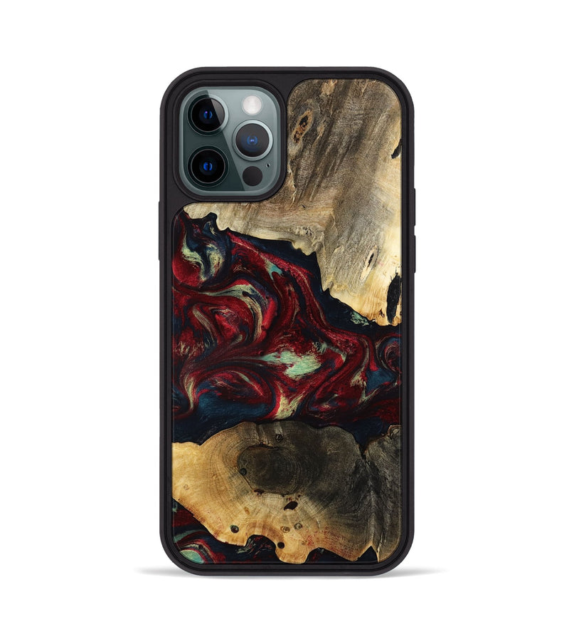iPhone 12 Pro Wood Phone Case - Jailene (Red, 793487)