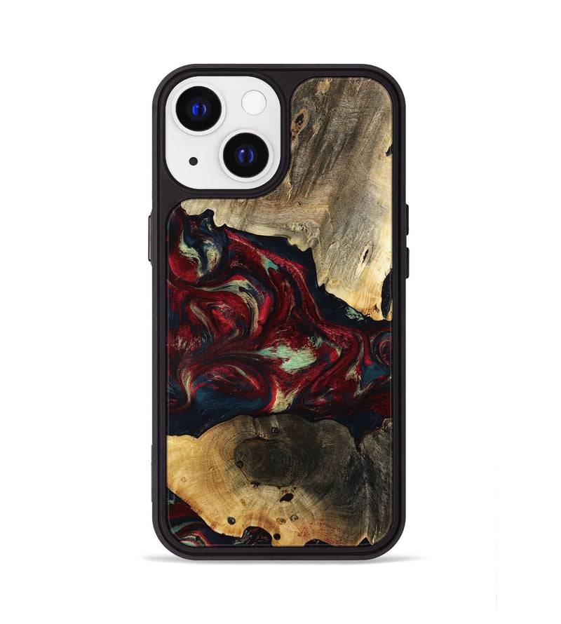 iPhone 13 Wood Phone Case - Jailene (Red, 793487)