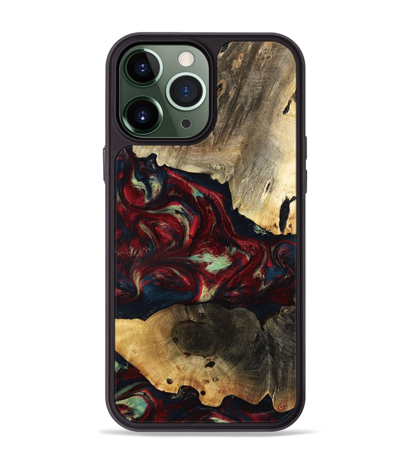iPhone 13 Pro Max Wood Phone Case - Jailene (Red, 793487)