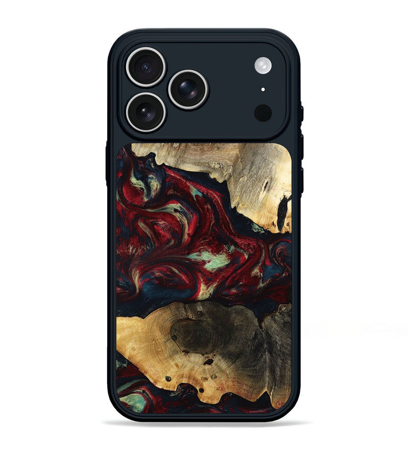 iPhone 17 Pro Max Wood Phone Case - Jailene (Red, 793487)
