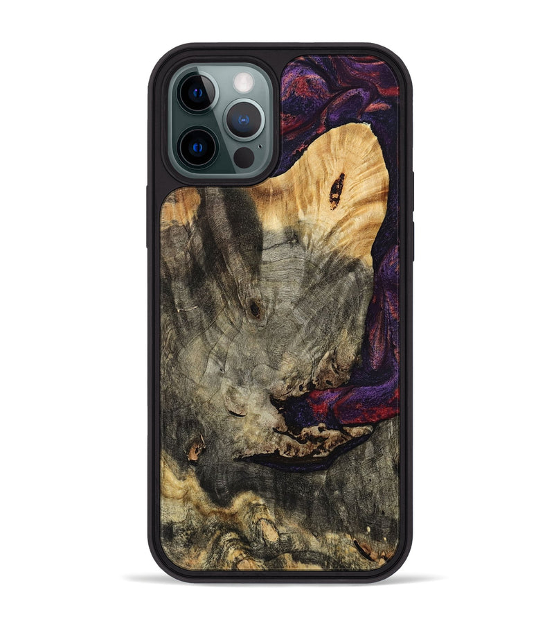 iPhone 12 Pro Max Wood Phone Case - Buford (Red, 793488)