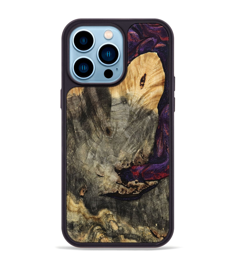 iPhone 14 Pro Max Wood Phone Case - Buford (Red, 793488)