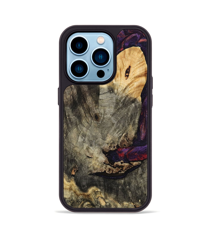 iPhone 14 Pro Wood Phone Case - Buford (Red, 793488)