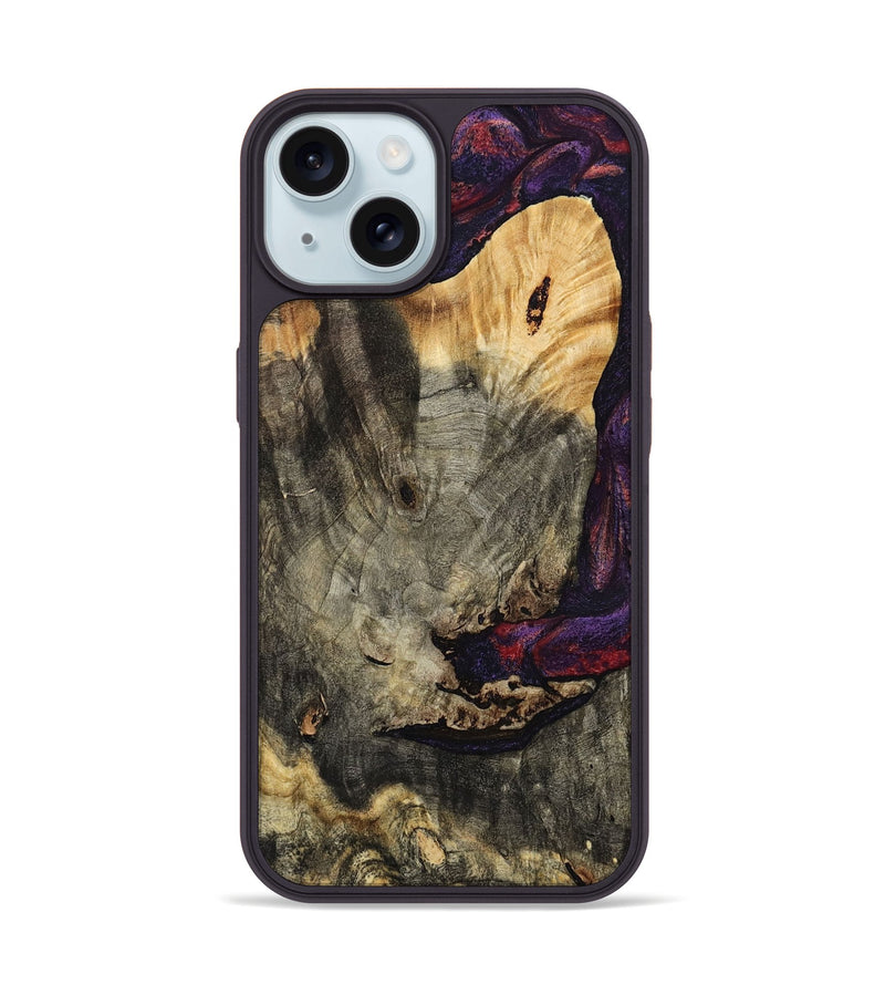 iPhone 15 Wood Phone Case - Buford (Red, 793488)