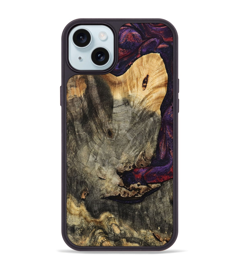 iPhone 15 Plus Wood Phone Case - Buford (Red, 793488)