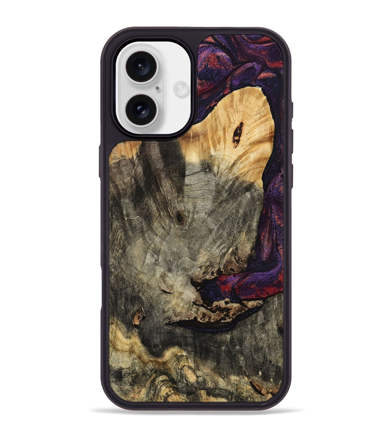 iPhone 16 Plus Wood Phone Case - Buford (Red, 793488)