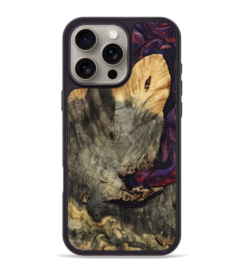 iPhone 16 Pro Max Wood Phone Case - Buford (Red, 793488)