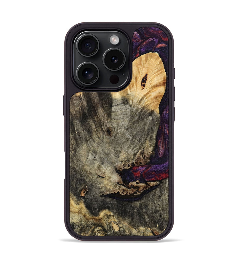 iPhone 16 Pro Wood Phone Case - Buford (Red, 793488)