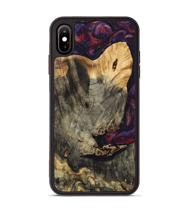 iPhone Xs Max Wood Phone Case - Buford (Red, 793488)