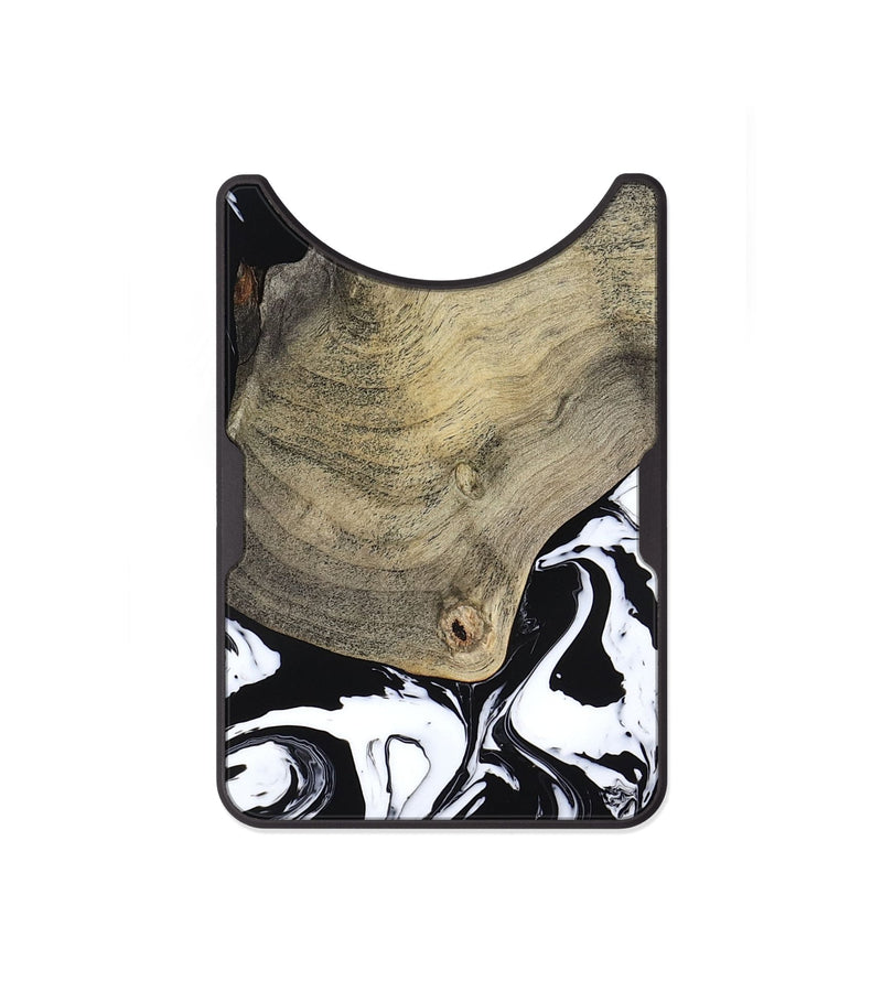 Alloy Wood Wallet - Helen (Black & White, 793495)