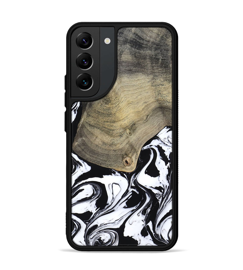Galaxy S22 Plus Wood Phone Case - Helen (Black & White, 793495)