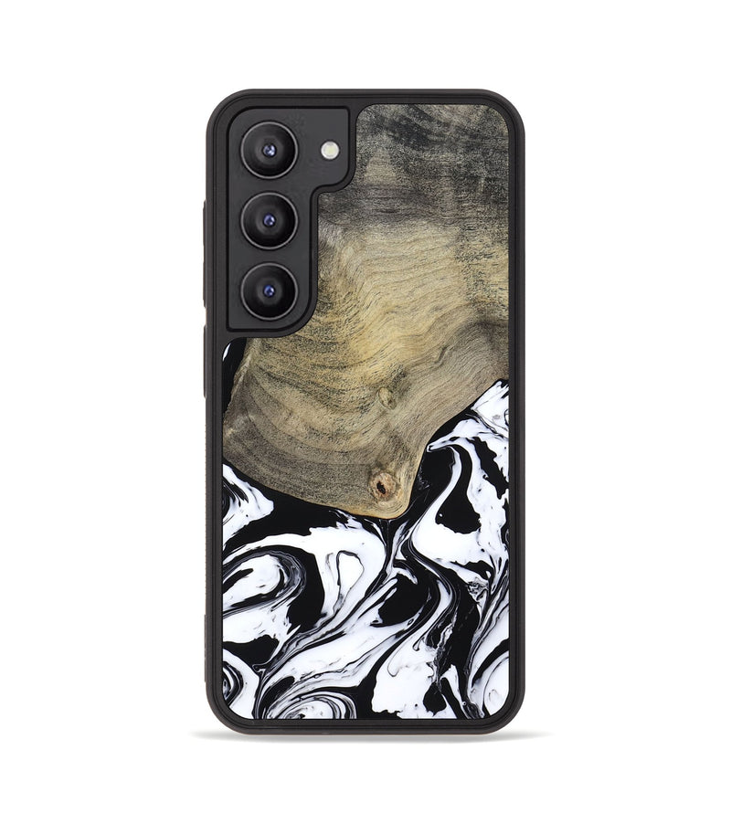 Galaxy S23 Wood Phone Case - Helen (Black & White, 793495)